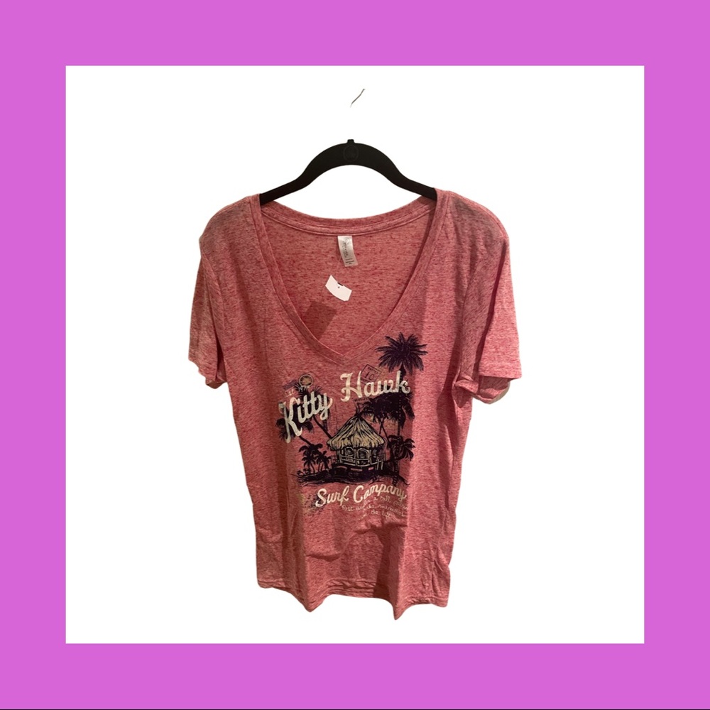 Pimatee by Pine Apparel Pink Kitty Hawk Surf Co. T-Shirt